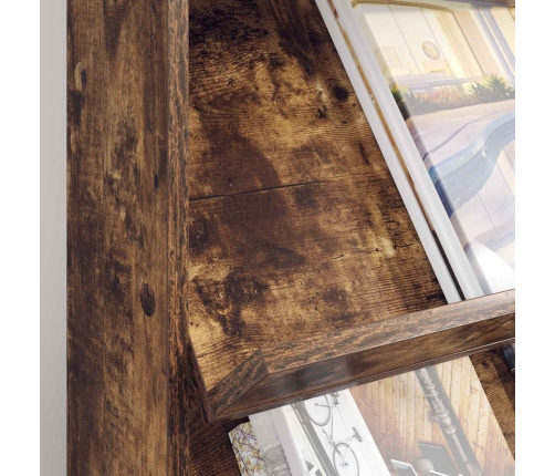 Žurnālu Statīvs Ar Plauktu Ar Uzglabāšanu Inženierijas Koks Vidaxl