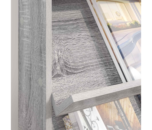 Žurnālu Statīvs Pelēks Sonoma 70 X 41 X 96 Cm Inženierijas Koks Vidaxl