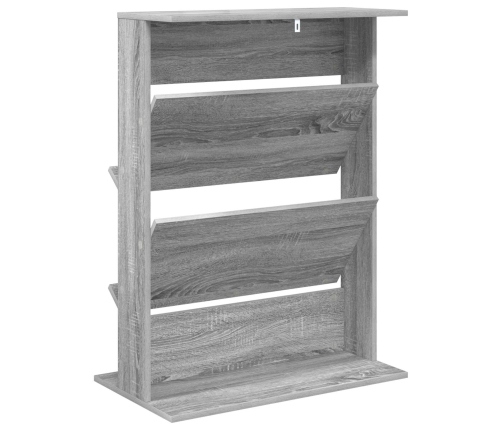 Žurnālu Statīvs Pelēks Sonoma 70 X 41 X 96 Cm Inženierijas Koks Vidaxl