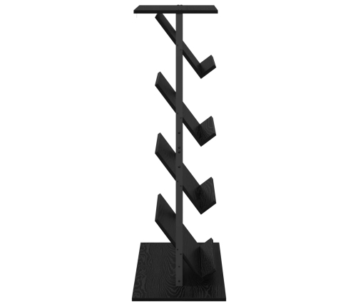 Žurnālu Statīvs Ar Plauktu Melns Ozolkoks 68 X 40 X 123.5 Cm Vidaxl