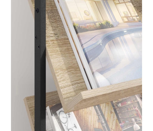 Žurnālu Statīvs Ar Plauktu Sonoma Ozols 68 X 40 X 123.5 Cm Vidaxl