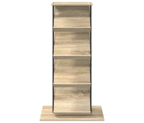 Žurnālu Statīvs Ar Plauktu Sonoma Ozols 68 X 40 X 123.5 Cm Vidaxl