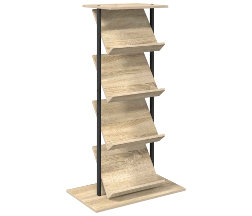 Žurnālu Statīvs Ar Plauktu Sonoma Ozols 68 X 40 X 123.5 Cm Vidaxl