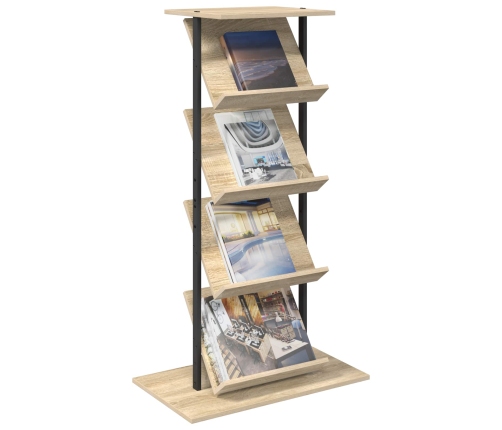 Žurnālu Statīvs Ar Plauktu Sonoma Ozols 68 X 40 X 123.5 Cm Vidaxl