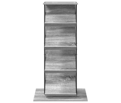 Žurnālu Statīvs Ar Plauktu Pelēks Sonoma 68 X 40 X 123.5 Cm Vidaxl