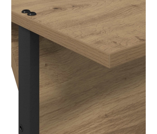 Žurnālu Statīvs Ar Plauktu Artisānā Ozols 68 X 40 X 123.5 Cm Vidaxl