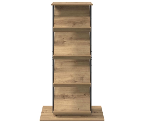 Žurnālu Statīvs Ar Plauktu Artisānā Ozols 68 X 40 X 123.5 Cm Vidaxl