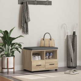 Zāles Sols Ar Spilvenu Sonoma Ozols 60 X 38 X 46 Cm Vidaxl