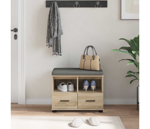 Zāles Sols Ar Spilvenu Sonoma Ozols 60 X 38 X 46 Cm Vidaxl