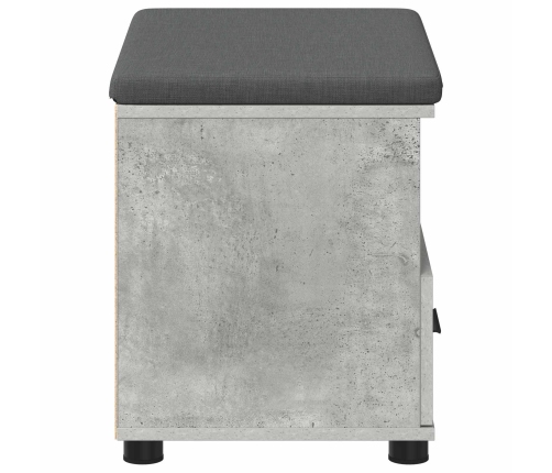 Zāles Sols Ar Spilvenu Betona Pelēks 60 X 38 X 46 Cm Vidaxl