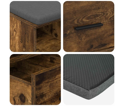 Zāles Sols Ar Spilvenu Dūmaka Ozols 60 X 38 X 46 Cm Vidaxl