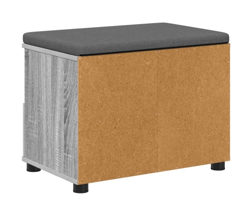 Zāles Sols Ar Spilvenu Pelēks Sonoma 60 X 38 X 46 Cm Vidaxl