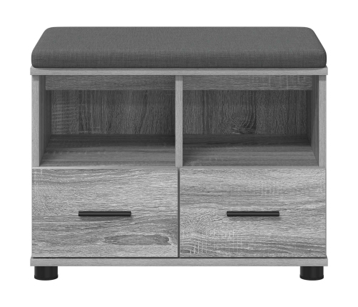 Zāles Sols Ar Spilvenu Pelēks Sonoma 60 X 38 X 46 Cm Vidaxl