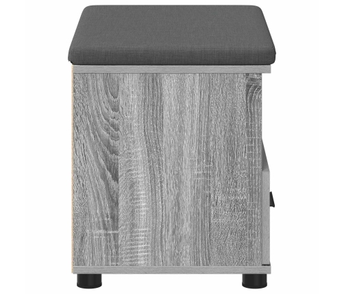 Zāles Sols Ar Spilvenu Pelēks Sonoma 60 X 38 X 46 Cm Vidaxl