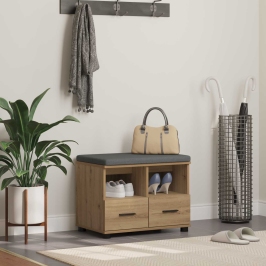 Zāles Sols Ar Spilvenu Artisānā Ozols 60 X 38 X 46 Cm Vidaxl