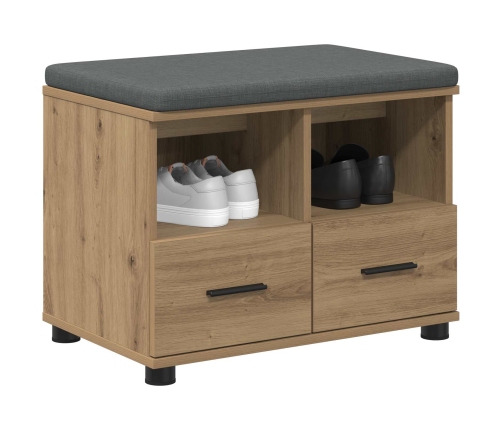 Zāles Sols Ar Spilvenu Artisānā Ozols 60 X 38 X 46 Cm Vidaxl