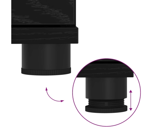 Zāles Sols Ar Spilvenu Melns Ozolkoks 80 X 38 X 46 Cm Vidaxl