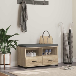 Zāles Sols Ar Spilvenu Sonoma Ozols 80 X 38 X 46 Cm Vidaxl