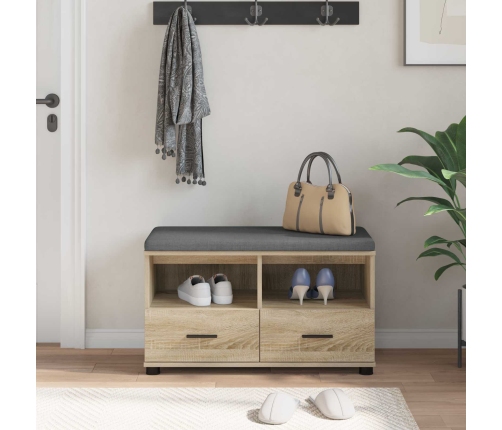 Zāles Sols Ar Spilvenu Sonoma Ozols 80 X 38 X 46 Cm Vidaxl