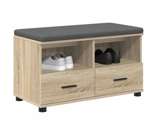 Zāles Sols Ar Spilvenu Sonoma Ozols 80 X 38 X 46 Cm Vidaxl