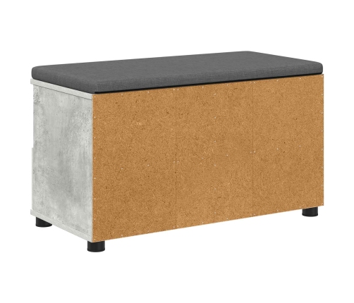 Zāles Sols Ar Spilvenu Betona Pelēks 80 X 38 X 46 Cm Vidaxl