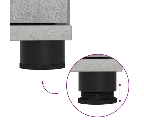 Zāles Sols Ar Spilvenu Betona Pelēks 80 X 38 X 46 Cm Vidaxl