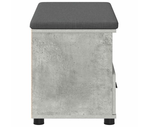 Zāles Sols Ar Spilvenu Betona Pelēks 80 X 38 X 46 Cm Vidaxl