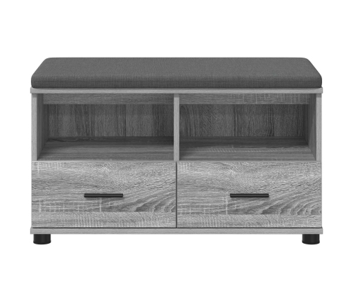 Zāles Sols Ar Spilvenu Pelēks Sonoma 80 X 38 X 46 Cm Vidaxl