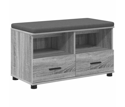 Zāles Sols Ar Spilvenu Pelēks Sonoma 80 X 38 X 46 Cm Vidaxl