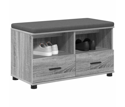 Zāles Sols Ar Spilvenu Pelēks Sonoma 80 X 38 X 46 Cm Vidaxl