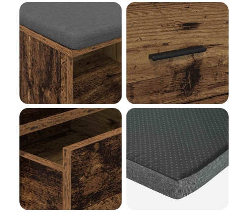 Zāles Sols Ar Spilvenu Ar Atvilktni Vecs Koks 80 X 38 X 46 Cm Vidaxl