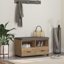 Zāles Sols Ar Spilvenu Artisānā Ozols 80 X 38 X 46 Cm Vidaxl