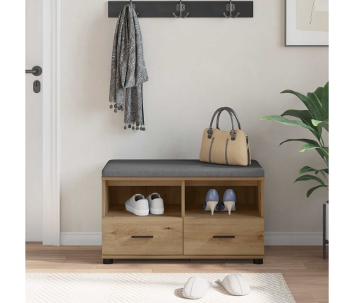 Zāles Sols Ar Spilvenu Artisānā Ozols 80 X 38 X 46 Cm Vidaxl