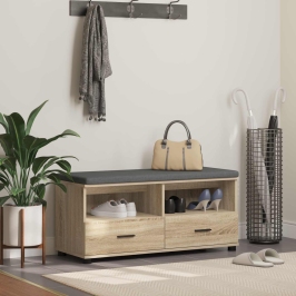 Zāles Sols Ar Spilvenu Sonoma Ozols 100 X 38 X 46 Cm Vidaxl