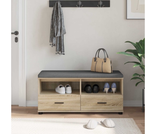 Zāles Sols Ar Spilvenu Sonoma Ozols 100 X 38 X 46 Cm Vidaxl