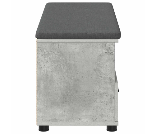 Zāles Sols Ar Spilvenu Betona Pelēks 100 X 38 X 46 Cm Vidaxl