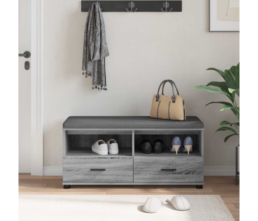 Zāles Sols Ar Spilvenu Pelēks Sonoma 100 X 38 X 46 Cm Vidaxl