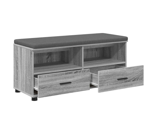 Zāles Sols Ar Spilvenu Pelēks Sonoma 100 X 38 X 46 Cm Vidaxl