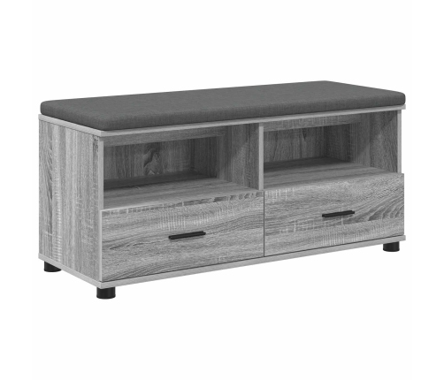 Zāles Sols Ar Spilvenu Pelēks Sonoma 100 X 38 X 46 Cm Vidaxl