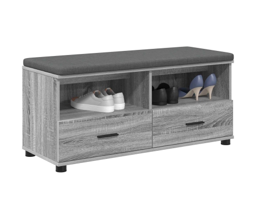 Zāles Sols Ar Spilvenu Pelēks Sonoma 100 X 38 X 46 Cm Vidaxl