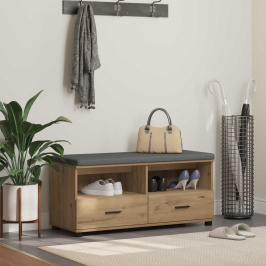 Zāles Sols Ar Spilvenu Artisānā Ozols 100 X 38 X 46 Cm Vidaxl