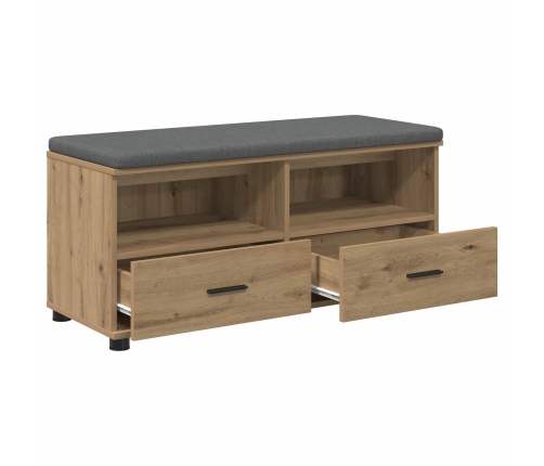 Zāles Sols Ar Spilvenu Artisānā Ozols 100 X 38 X 46 Cm Vidaxl