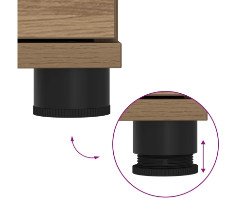 Zāles Sols Ar Spilvenu Artisānā Ozols 100 X 38 X 46 Cm Vidaxl