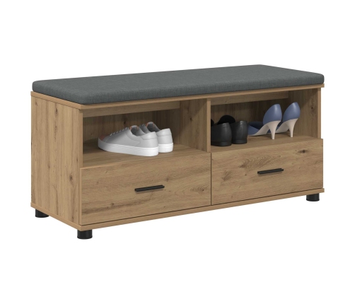 Zāles Sols Ar Spilvenu Artisānā Ozols 100 X 38 X 46 Cm Vidaxl