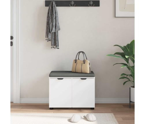 Zāles Sols Ar Spilvenu Ar Uzglabāšanu Balts 60 X 38 X 46 Cm Vidaxl