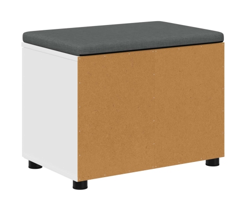 Zāles Sols Ar Spilvenu Ar Uzglabāšanu Balts 60 X 38 X 46 Cm Vidaxl