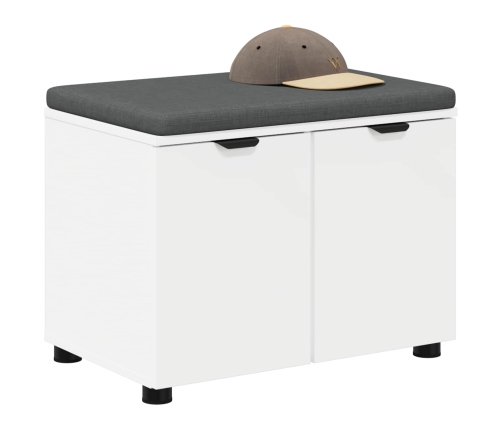 Zāles Sols Ar Spilvenu Ar Uzglabāšanu Balts 60 X 38 X 46 Cm Vidaxl