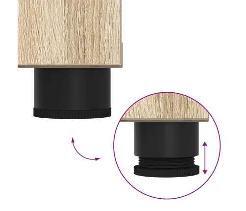 Zāles Sols Ar Spilvenu Ar Durvīm Sonoma Ozols 60 X 38 X 46 Cm Vidaxl