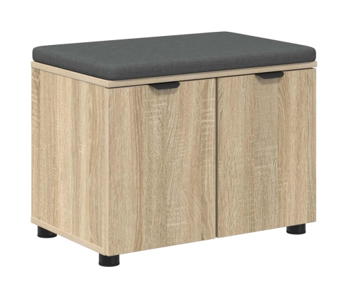 Zāles Sols Ar Spilvenu Ar Durvīm Sonoma Ozols 60 X 38 X 46 Cm Vidaxl