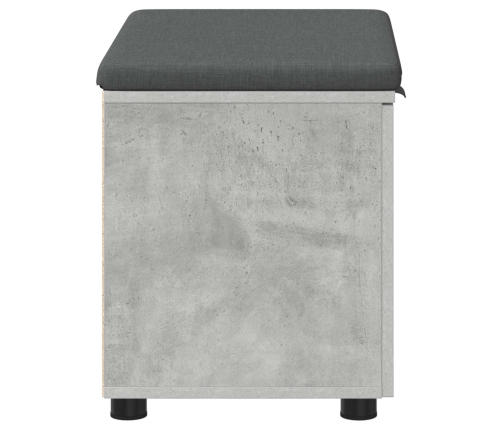 Zāles Sols Ar Spilvenu Ar Durvīm Betona Pelēks 60 X 38 X 46 Cm Vidaxl